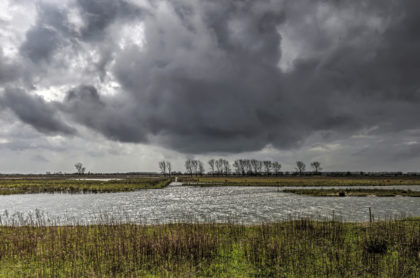 wandelen in de regen