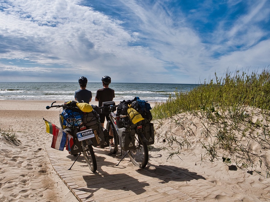 We fietsten van de Egeïsche zee naar de Oostzee