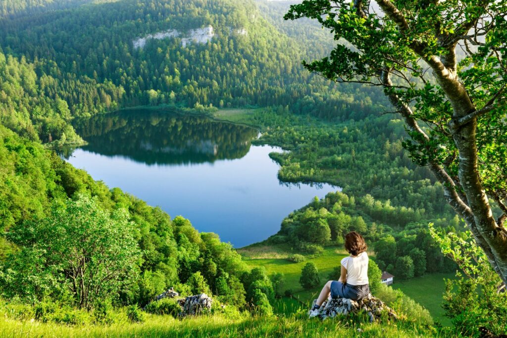 Lac de Bonlieu in het Juragebergte